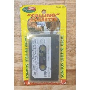Vtg Lohman Game Calling Cassette Fighting Crows, Baby Crows Distressed CT-10